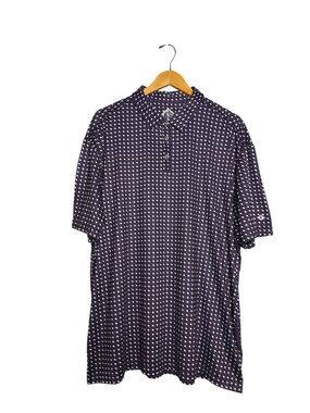 Burlebo Purple and White Texas Polo Size XL